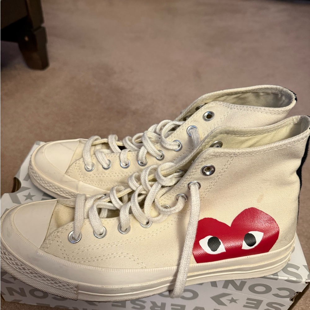 Converse Comme des garçons high top trainers size 7 men’s women’s 9 original box